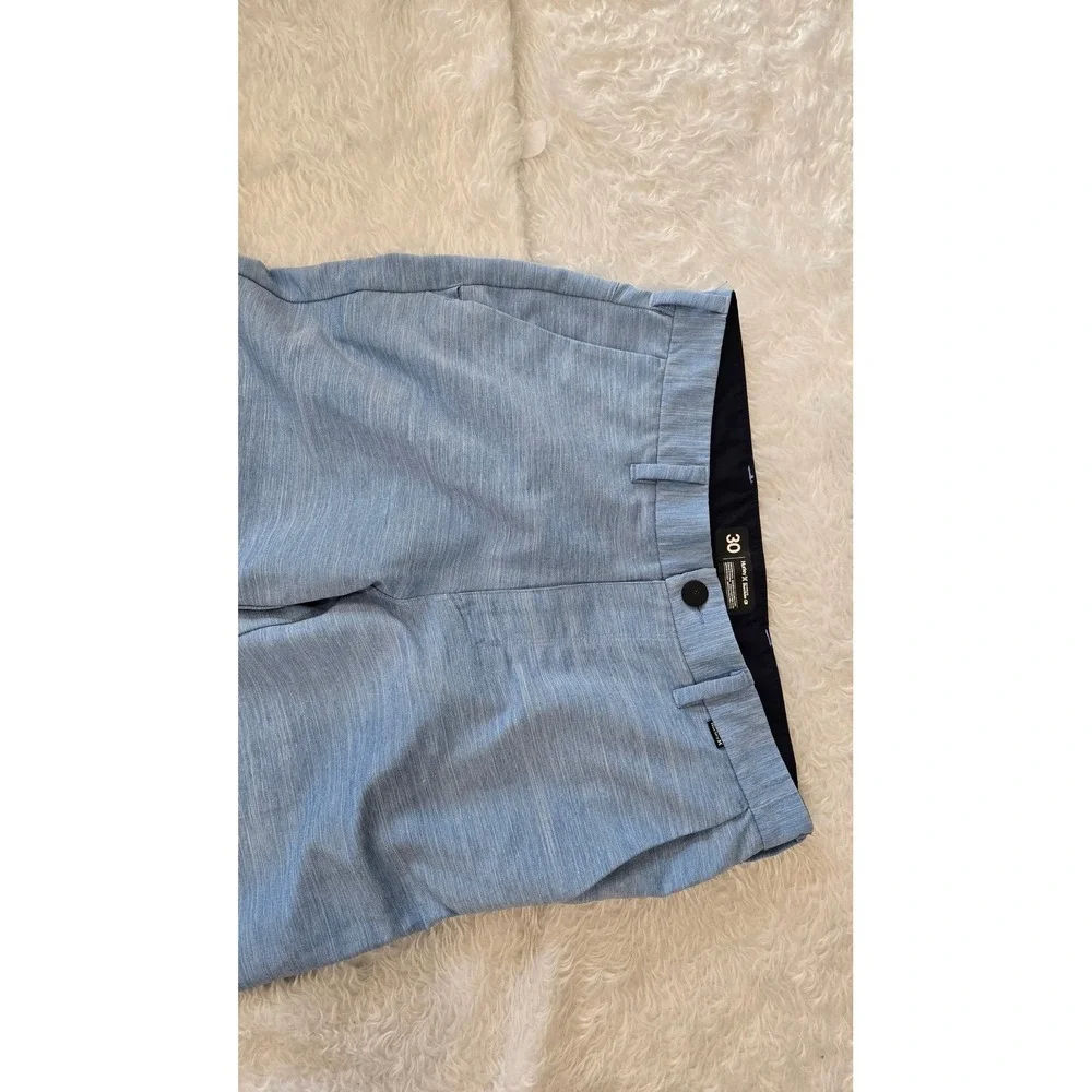Hurley Hybrid Shorts Mens Size 30‎ Blue Textured Performance Stretch Golf Casual